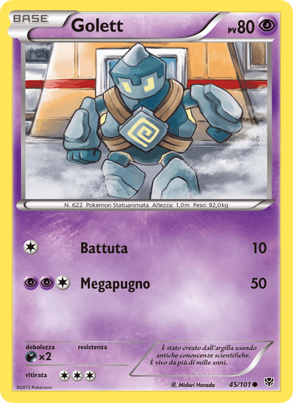 Golett, carte 45 de Esplosione Plasma