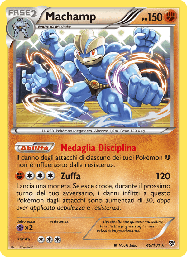 Machamp, carta 49 di Esplosione Plasma
