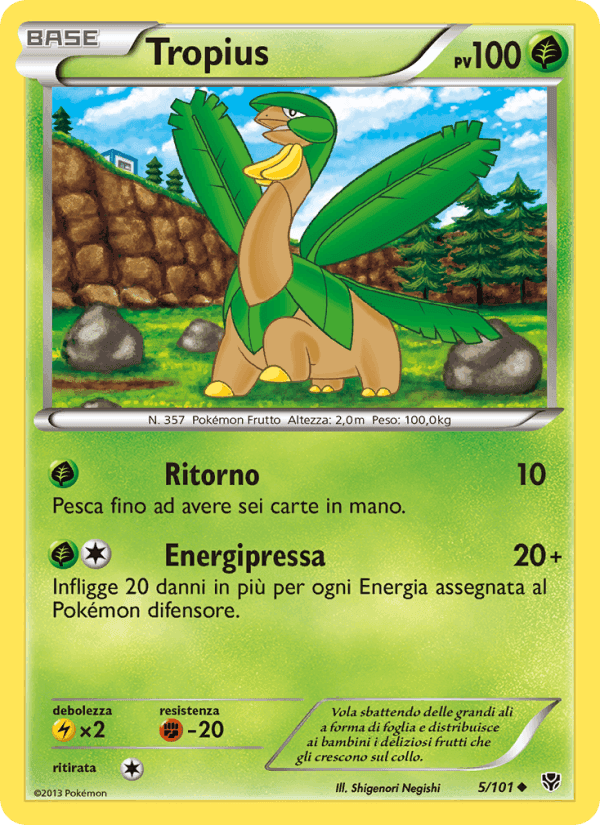 Tropius, carte 5 de Esplosione Plasma