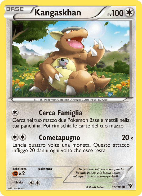 Kangaskhan, carta 71 di Esplosione Plasma