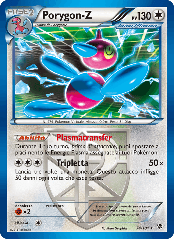 Porygon-Z, carta 74 di Esplosione Plasma