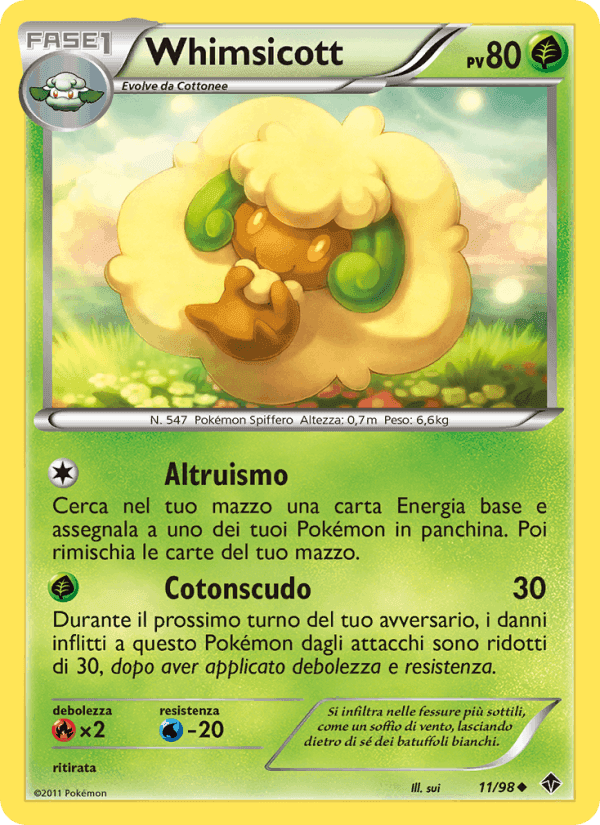 Whimsicott, carta 11 di Nuove Forze