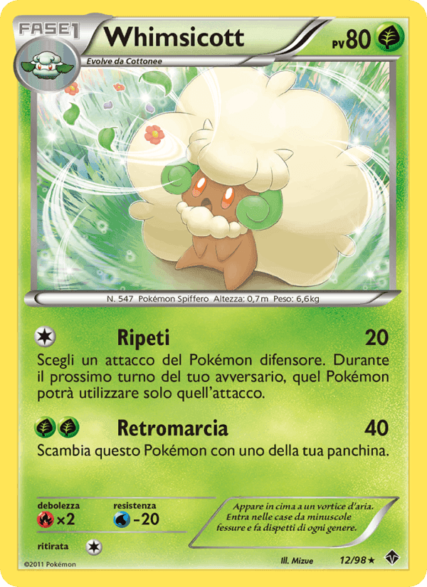 Whimsicott, carta 12 di Nuove Forze