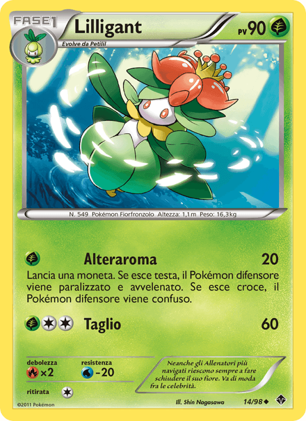 Lilligant, carta 14 di Nuove Forze