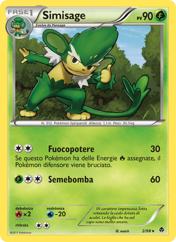 Simisage, carta 2 di Nuove Forze