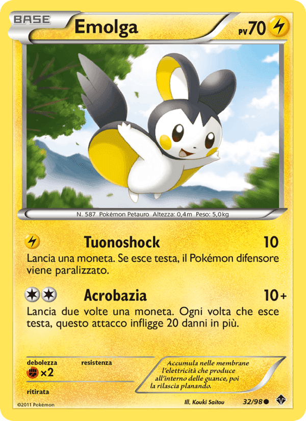 Emolga, carta 32 di Nuove Forze