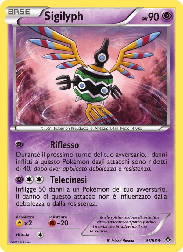 Sigilyph, carta 41 di Nuove Forze