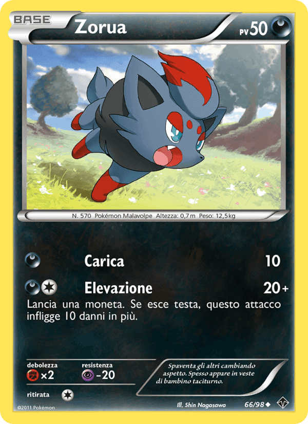 Zorua, carta 66 di Nuove Forze