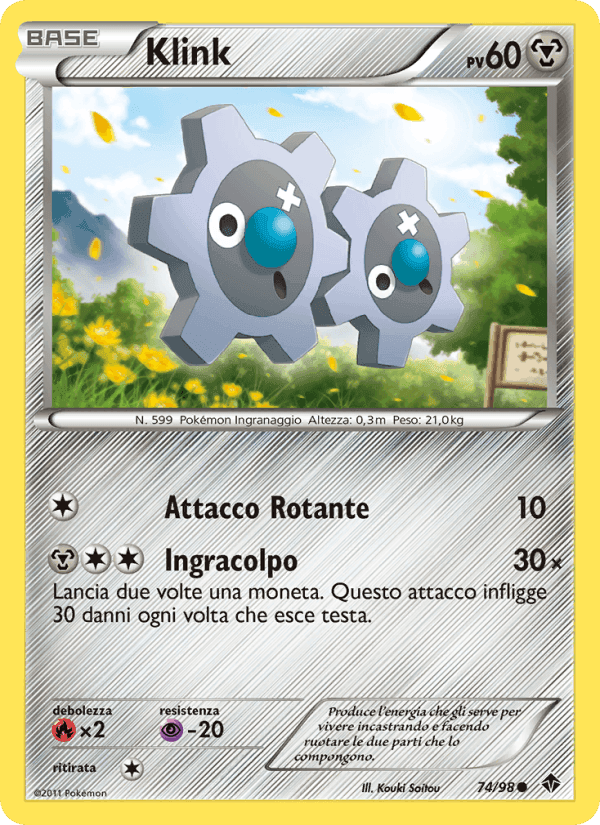 Klink, carta 74 di Nuove Forze