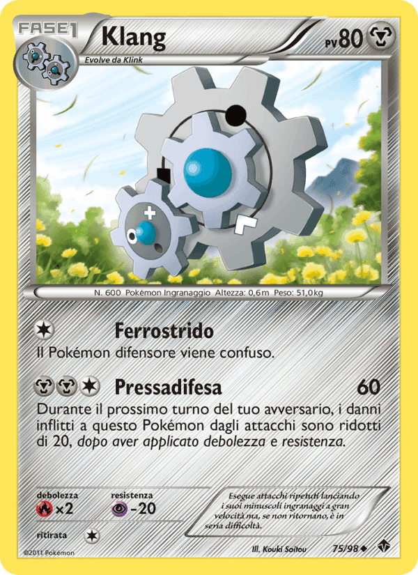 Klang, carte 75 de Nuove Forze