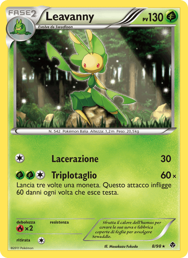 Leavanny, carta 8 di Nuove Forze