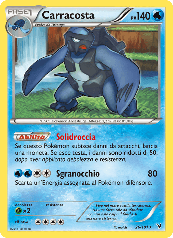 Carracosta, carta 26 di Vittorie Regali