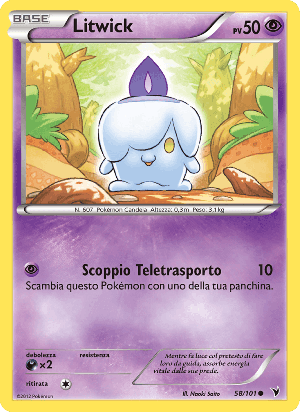 Litwick, carta 58 di Vittorie Regali