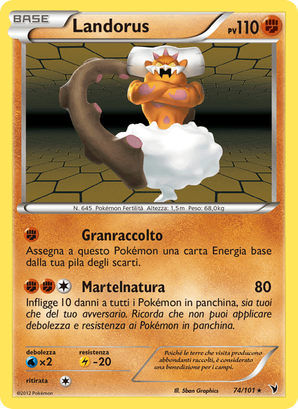 Landorus, carta 74 di Vittorie Regali