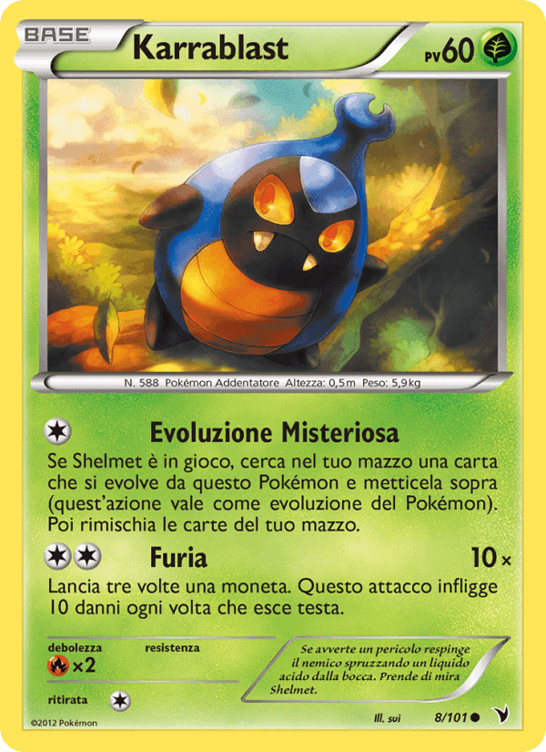 Karrablast, carta 8 de Vittorie Regali