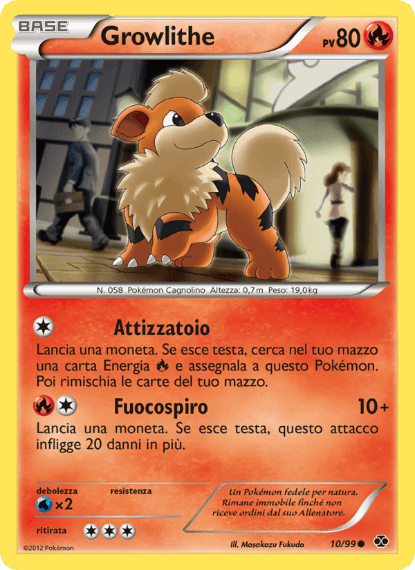 Growlithe, carta 10 di Destini Futuri