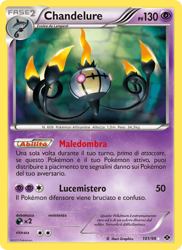 Chandelure, carta 101 di Destini Futuri