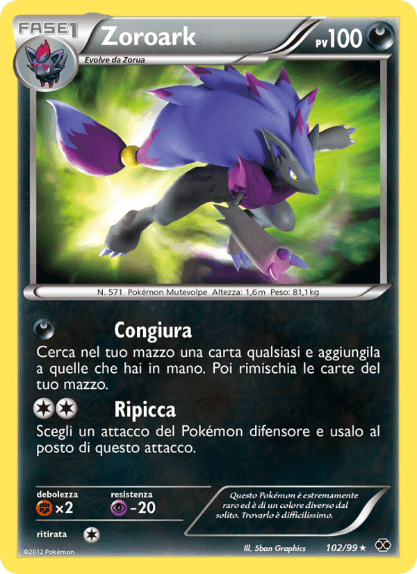 Zoroark, carta 102 di Destini Futuri
