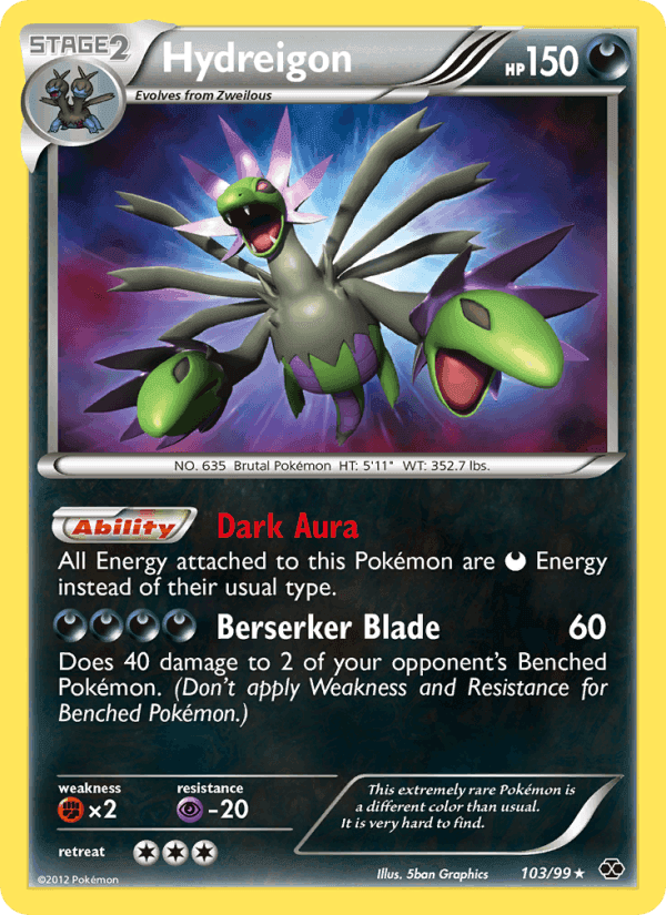 Hydreigon, card 103 from Destini Futuri