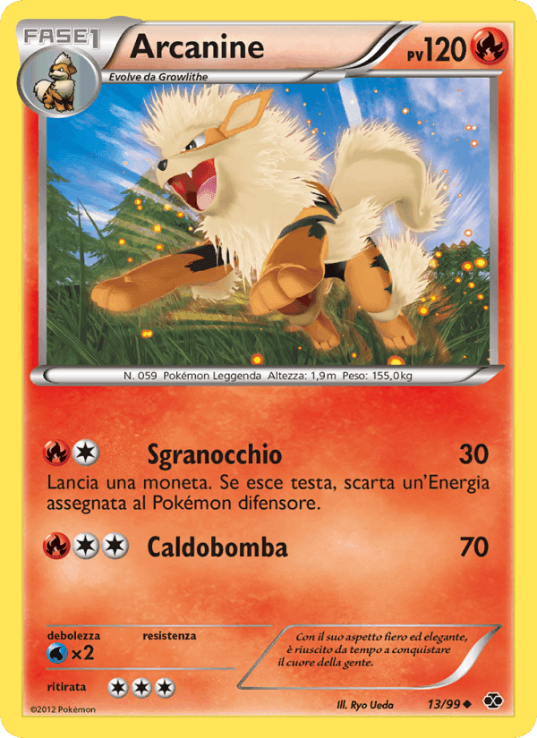Arcanine, carta 13 di Destini Futuri