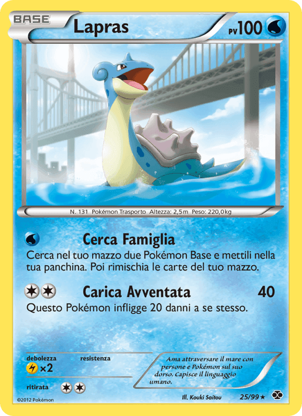 Lapras, carta 25 di Destini Futuri