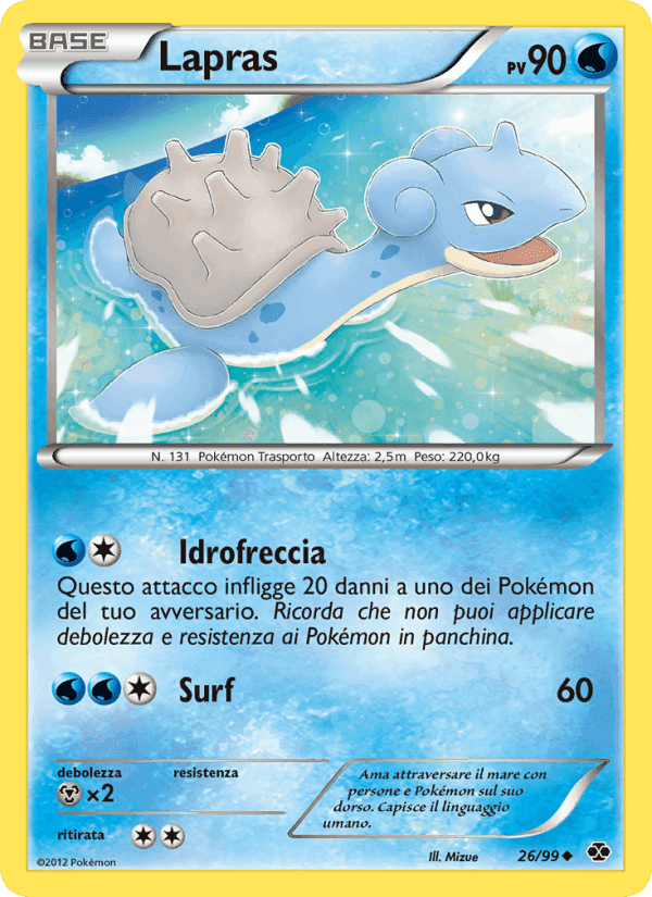 Lapras, carta 26 di Destini Futuri