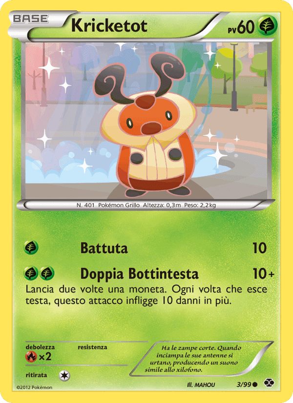 Kricketot, carta 3 di Destini Futuri