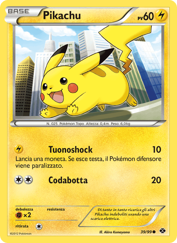 Pikachu, carta 39 di Destini Futuri