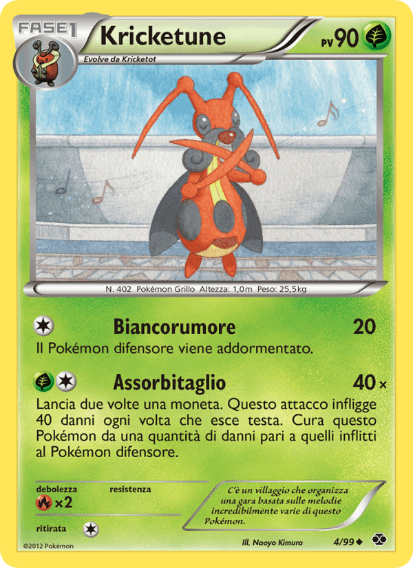 Kricketune, carta 4 di Destini Futuri