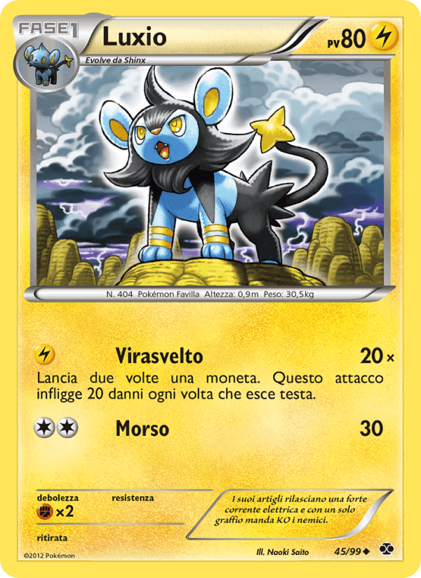 Luxio, carta 45 di Destini Futuri