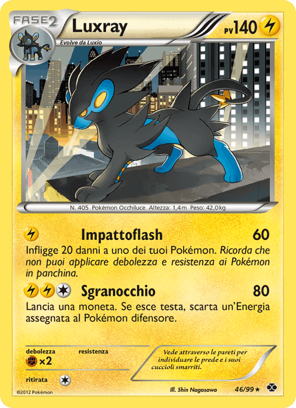 Luxray, carta 46 di Destini Futuri