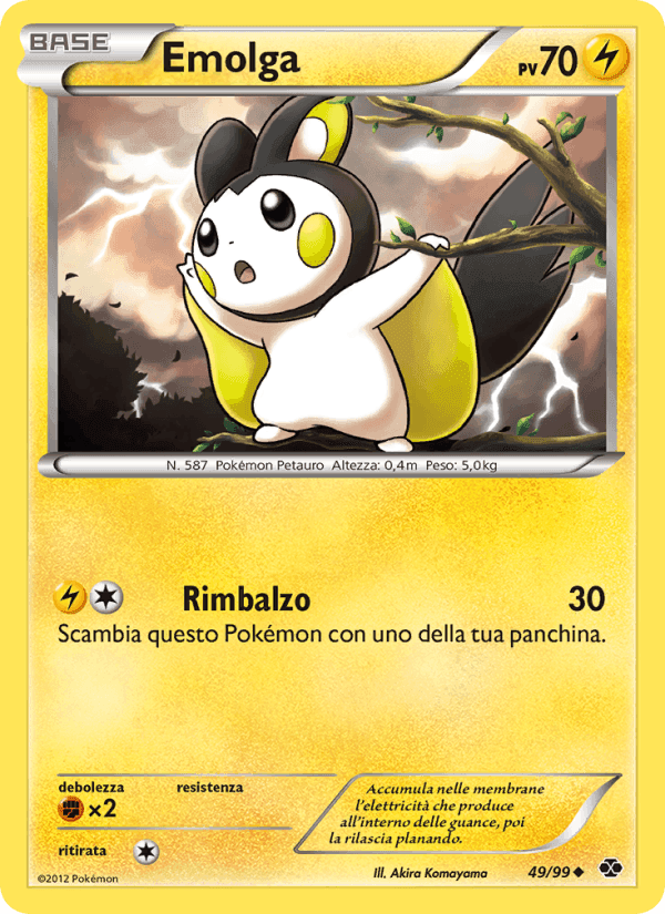 Emolga, carta 49 di Destini Futuri