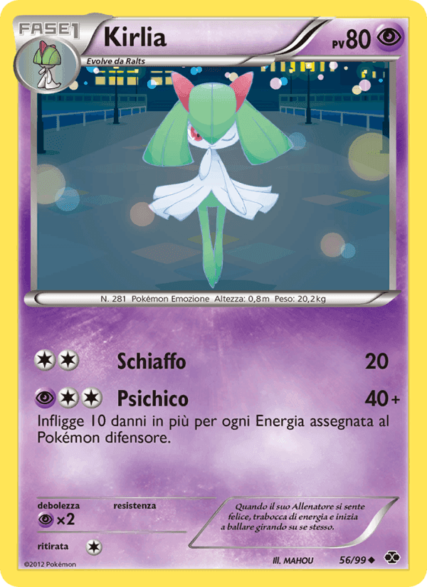 Kirlia, carta 56 di Destini Futuri