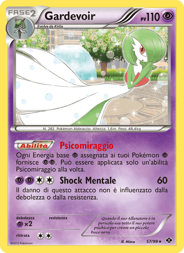 Gardevoir, carte 57 de Destini Futuri