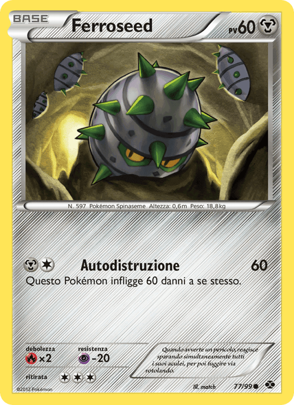 Ferroseed, card 77 from Destini Futuri