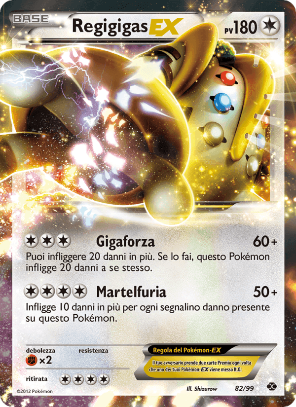 Regigigas-EX, card 82 from Destini Futuri