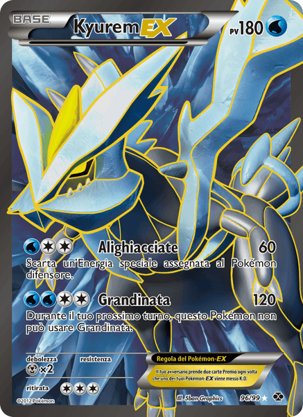 Kyurem-EX, card 96 from Destini Futuri