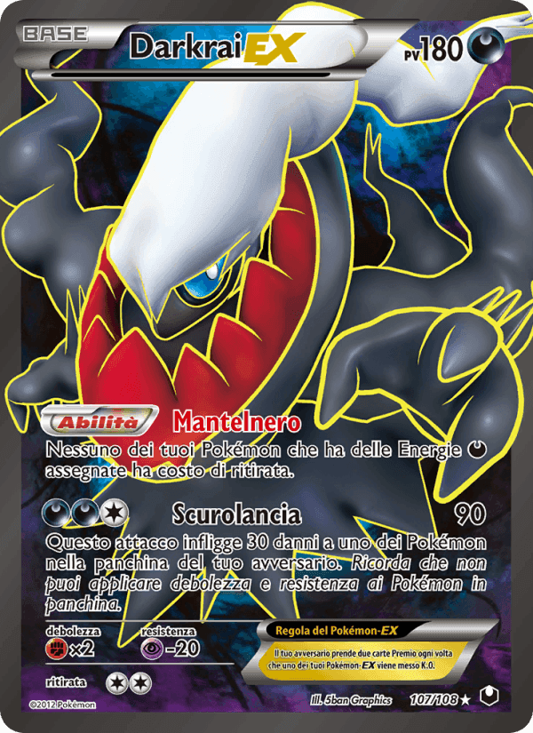 Darkrai-EX, carta 107 di Esploratori delle Tenebre