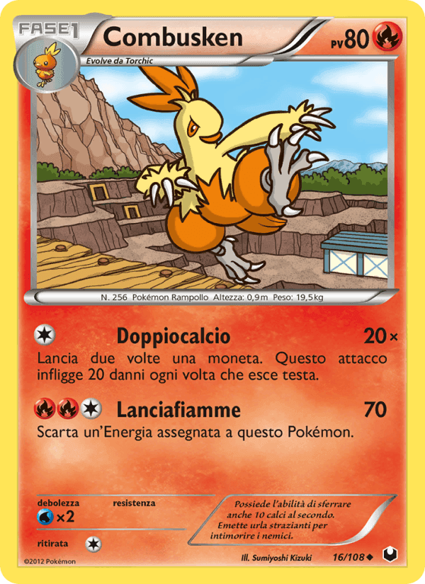 Combusken, carte 16 de Esploratori delle Tenebre