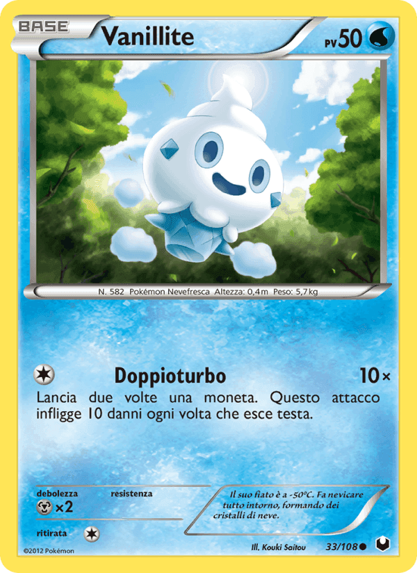 Vanillite, carte 33 de Esploratori delle Tenebre