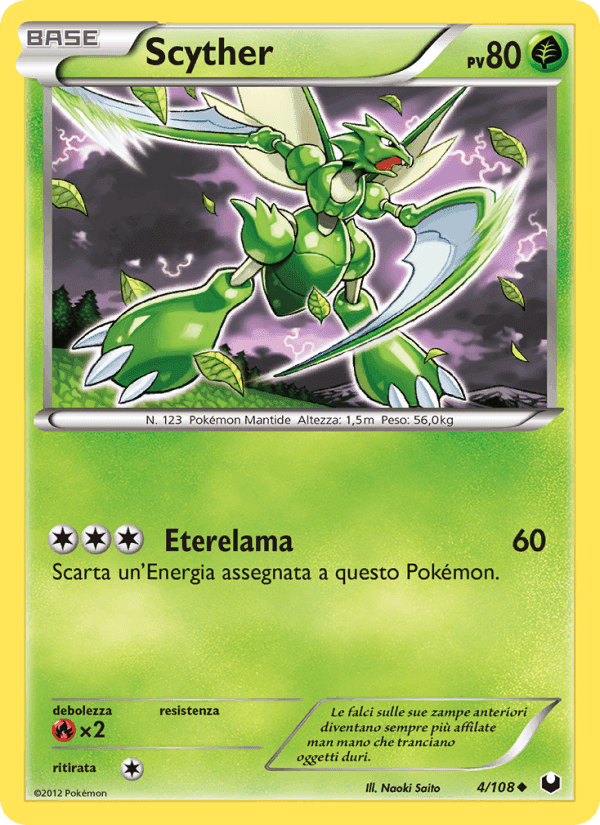 Scyther, carte 4 de Esploratori delle Tenebre