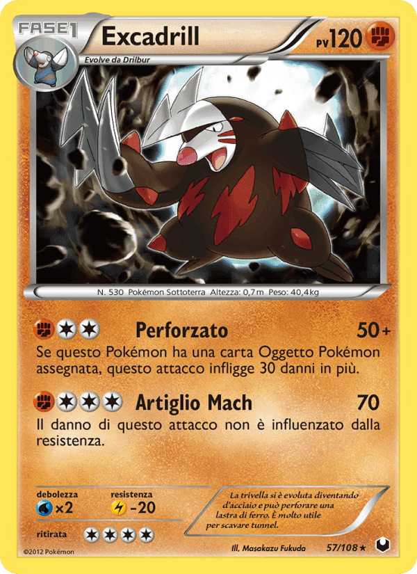 Excadrill, carta 57 di Esploratori delle Tenebre