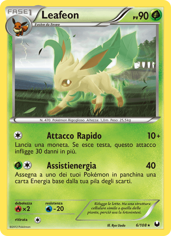 Leafeon, carta 6 di Esploratori delle Tenebre