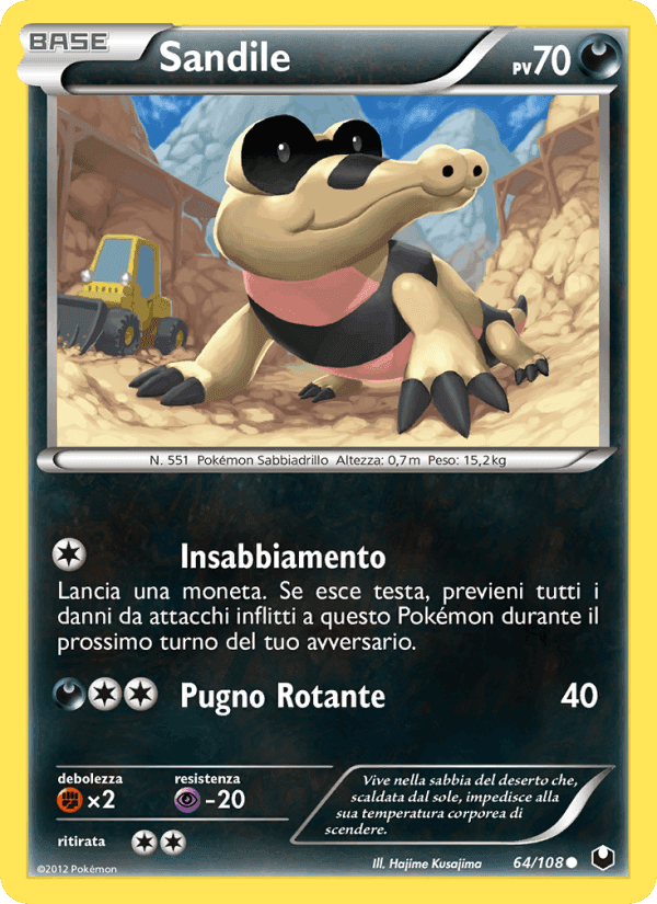Sandile, card 64 from Esploratori delle Tenebre