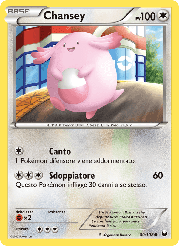 Chansey, carta 80 di Esploratori delle Tenebre