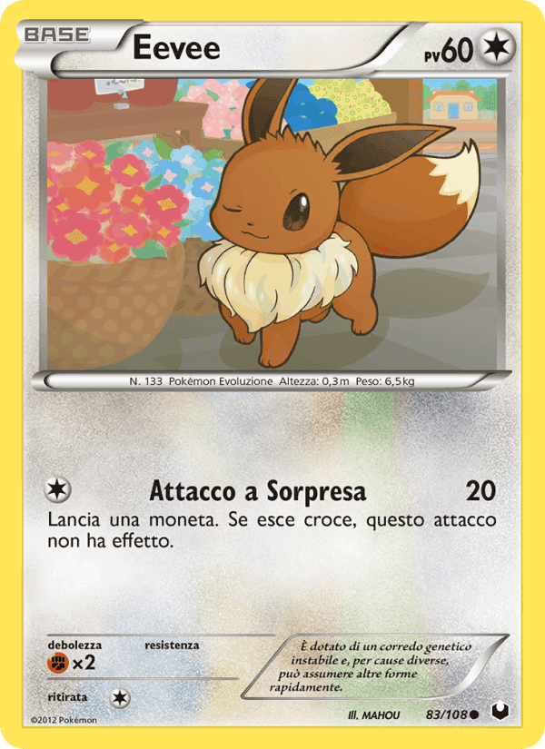 Eevee, card 83 from Esploratori delle Tenebre