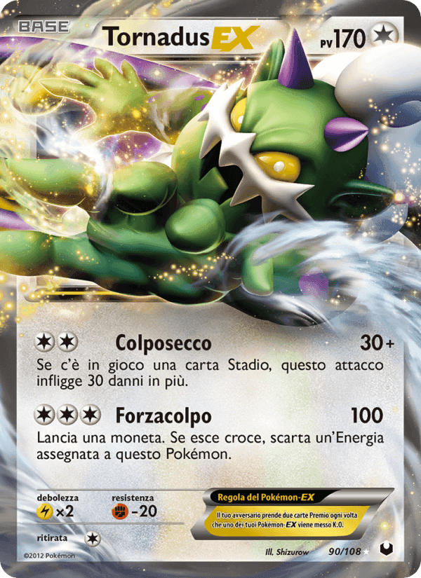 Tornadus-EX, carta 90 di Esploratori delle Tenebre
