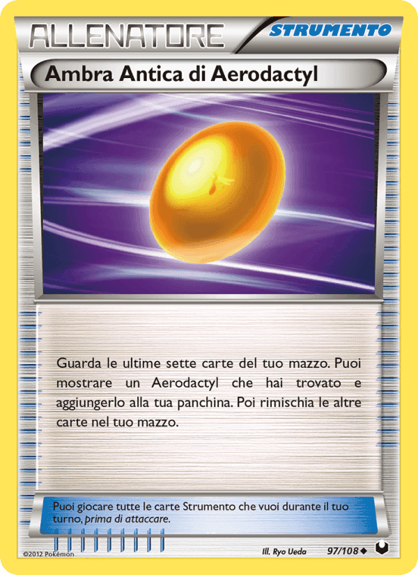 Ambra Antica di Aerodactyl, carta 97 di Esploratori delle Tenebre