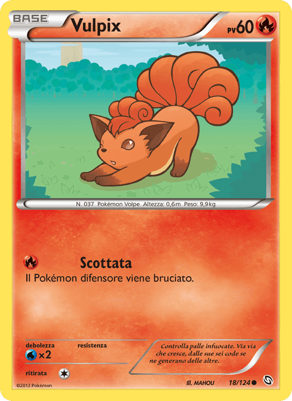 Vulpix, carta 18 di Stirpe dei Draghi