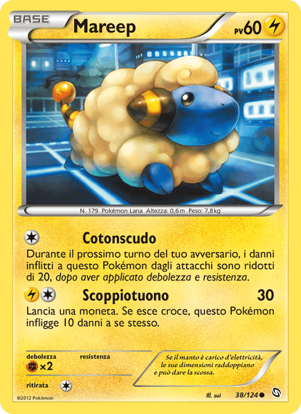 Mareep, carte 38 de Stirpe dei Draghi
